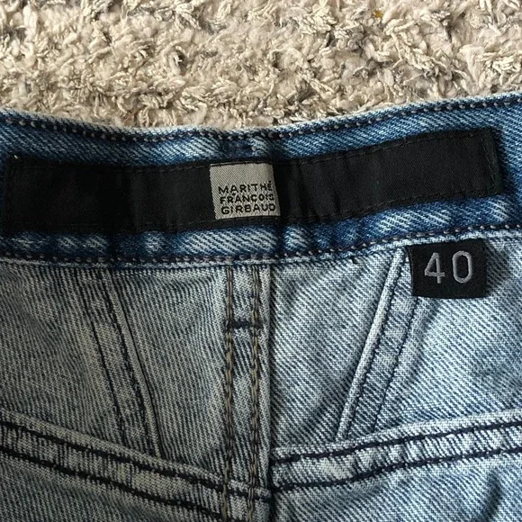 Vintage Y2K Marithe Francois‎ Girbaud Baggy Shorts Blue Denim 40 Skater Grudge - Picture 2 of 11